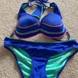Blue bikini